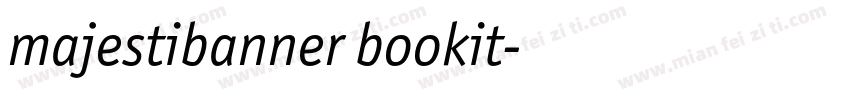 majestibanner bookit字体转换